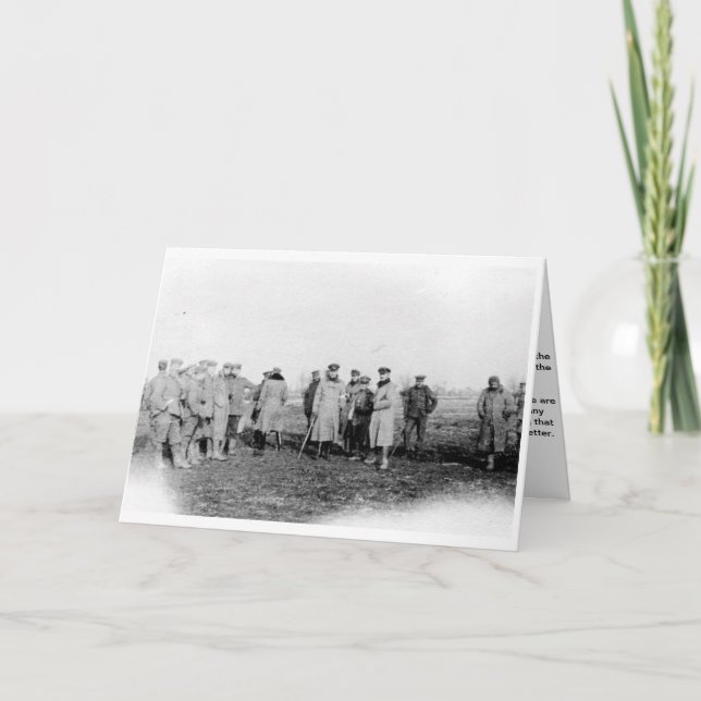 Tarjeta de Temporada Navideña Tregua de Navidad 19 (Anverso)