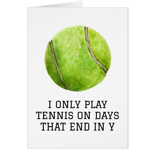 Tarjeta de Tenis (Frente)