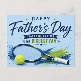 Tarjeta de tenis del Día del Padre para papá acuar