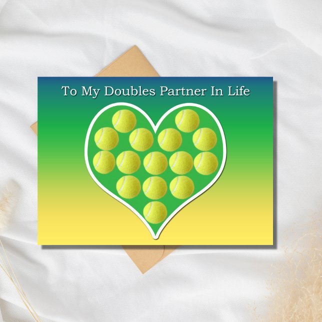 Tarjeta de tenis para mi compañero de dobles en la (Subido por el creador)