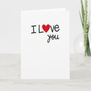 Tarjeta de terminación mate Romántico Te Amo