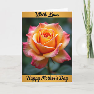 Tarjeta de ternura Chevron Rose