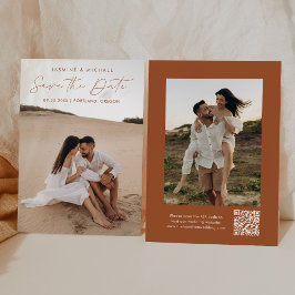Tarjeta de terracota con código QR y foto 2 de est