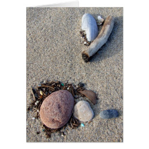 Tarjeta de tesoros de playa