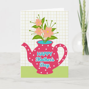 Tarjeta de Tetera Dulce Día de la Madre