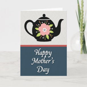 Tarjeta de Tetera para el Día de las Madres con Es