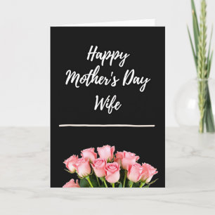 Tarjeta de texto con guion del Día de las Madres F
