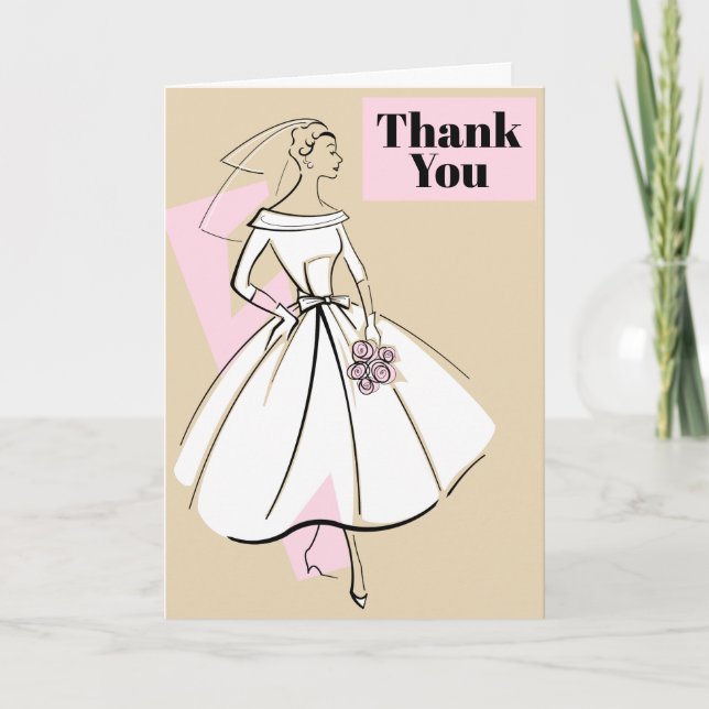Tarjeta de texto de agradecimiento para novia de m (Anverso)