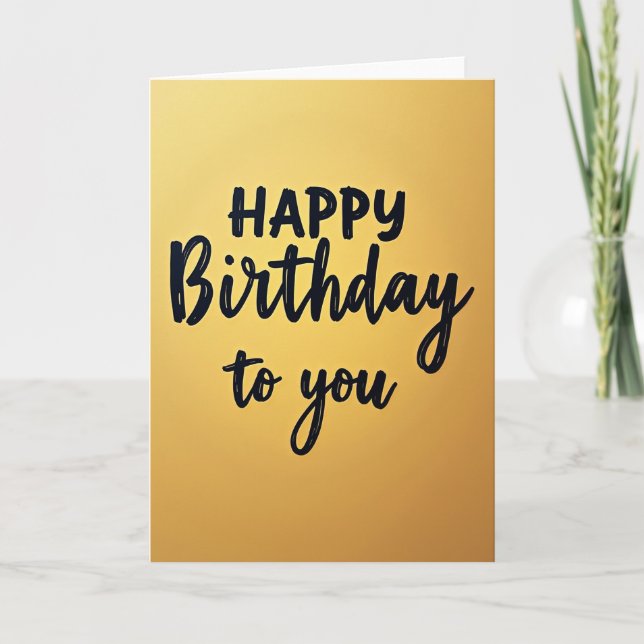 Tarjeta de texto de cumpleaños alegre (Anverso)