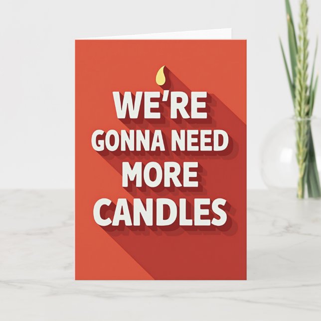 Tarjeta de texto de cumpleaños divertida (Anverso)