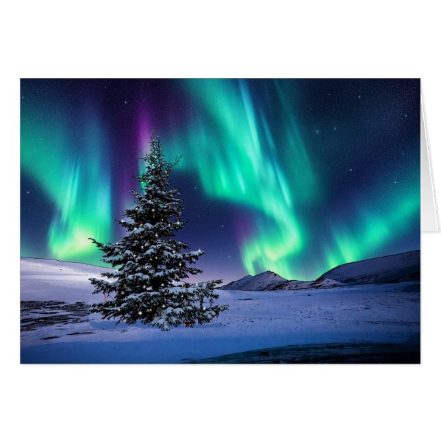 Tarjeta de texto de tarjeta de navidad interna - T (Anverso (Horizontal))