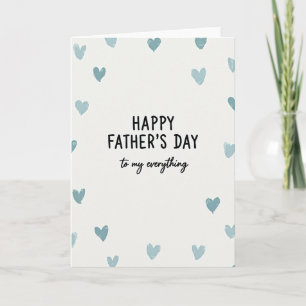 Tarjeta de texto del Día del Padre con mucho cariñ