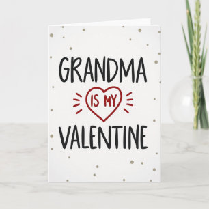 Tarjeta de textura brillante de abuela San Valentí