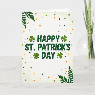 Tarjeta de textura brillante de San Patricio