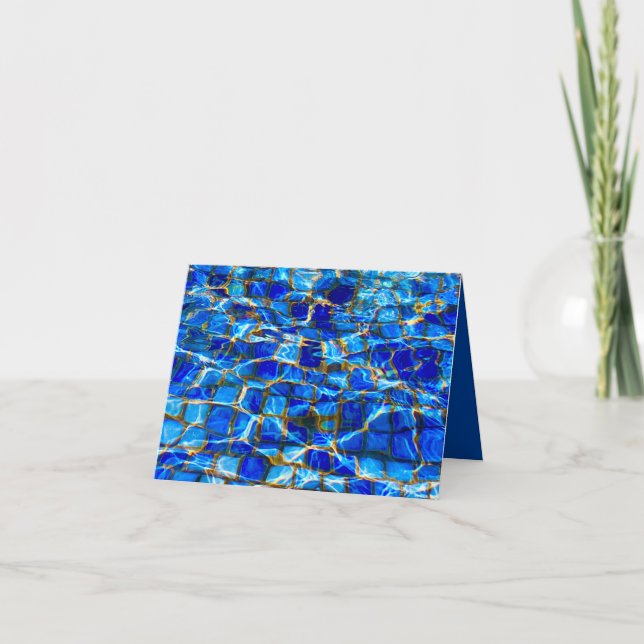 Tarjeta de textura de agua (Anverso)