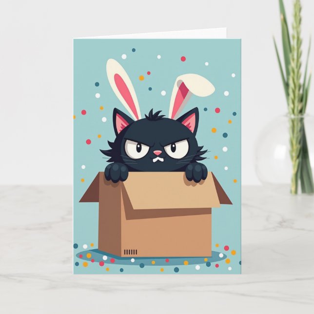 Tarjeta de tiempo de fiesta de Grumpy Cat (Anverso)