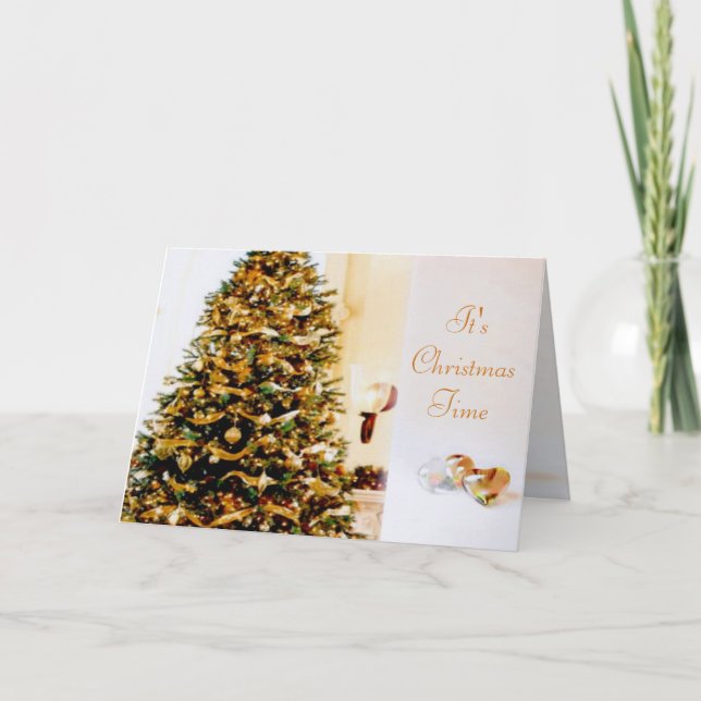 Tarjeta de tiempo para Navidades (Anverso)