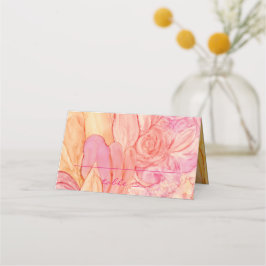 Tarjeta de tienda de la recepción de bodas Flores 