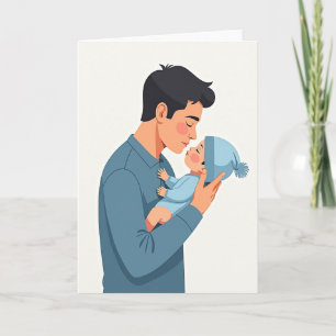 Tarjeta de tierno abrazo del Día del Padre
