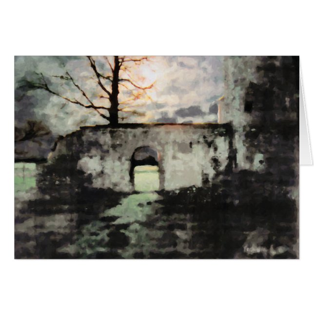 Tarjeta de tierra inquietante (Anverso (Horizontal))