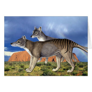 Tarjeta de tigre de Tasmania