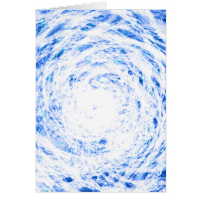 Tarjeta de tinte azul y blanco (Frente)