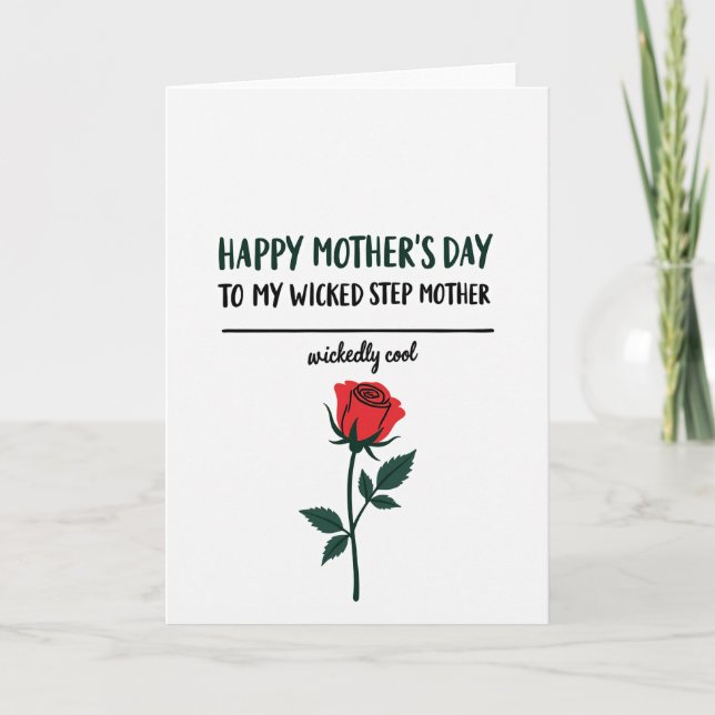Tarjeta de tipo día de las madres genial (Anverso)