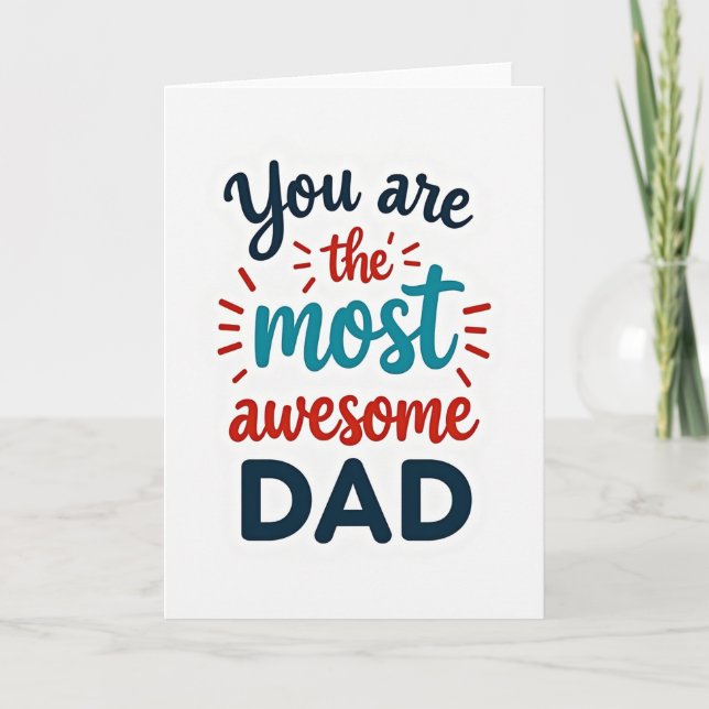 Tarjeta de Tipografía de Papá Increíble (Anverso)
