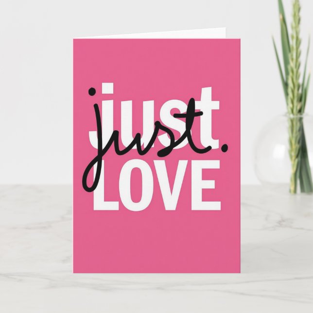 Tarjeta de tipografía Modern Love (Anverso)