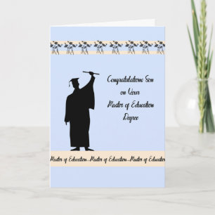 Tarjeta de título de Maestría en Educación para hi