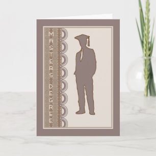 Tarjeta de Título de Máster para Hijo, o Cualquier