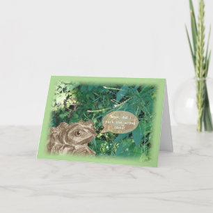 Tarjeta de tocado marrón