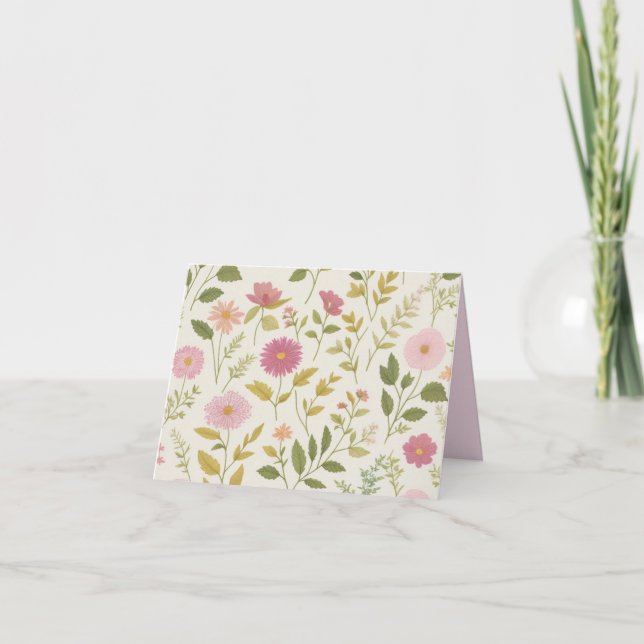 TARJETA DE TODA OCASIÓN/BLANCO EN LA PRIMAVERA (Anverso)