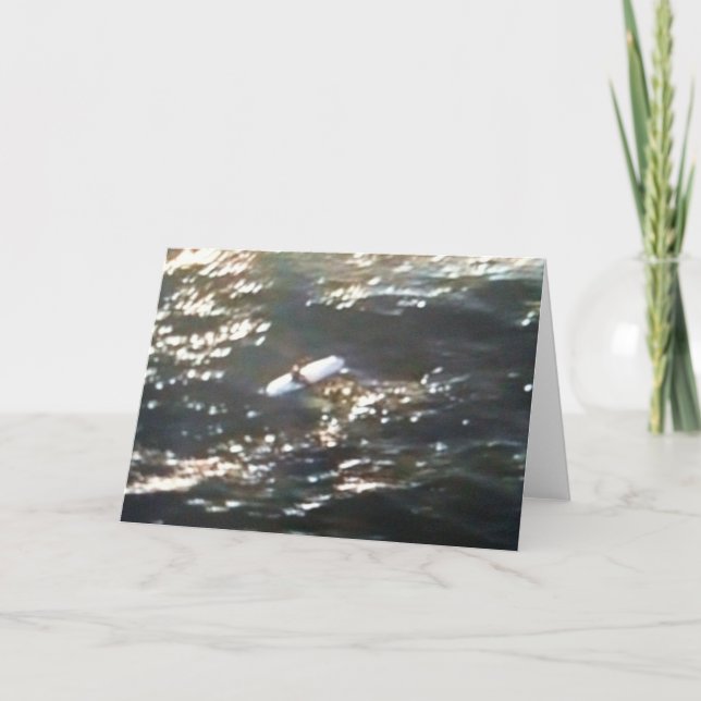 TARJETA DE TODA OCASIÓN "SOBREVIVIENDO EL MAR" (Anverso)