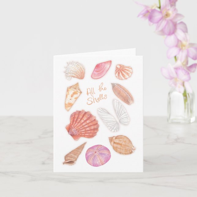 Tarjeta de todas las conchas (Orquídea)