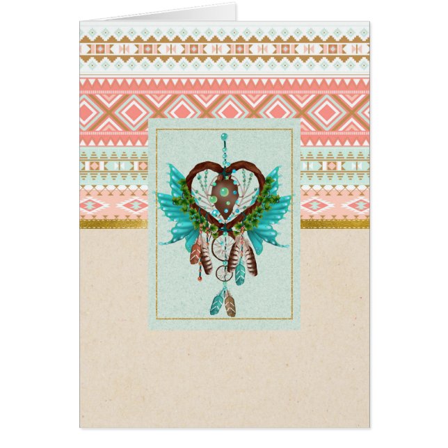 Tarjeta de todas las ocasiones de Dreamcatcher par (Frente)