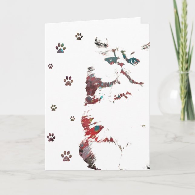 TARJETA DE TODAS LAS OCASIONES DE KITTY PAWS BLANK (Anverso)
