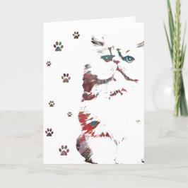 TARJETA DE TODAS LAS OCASIONES DE KITTY PAWS BLANK