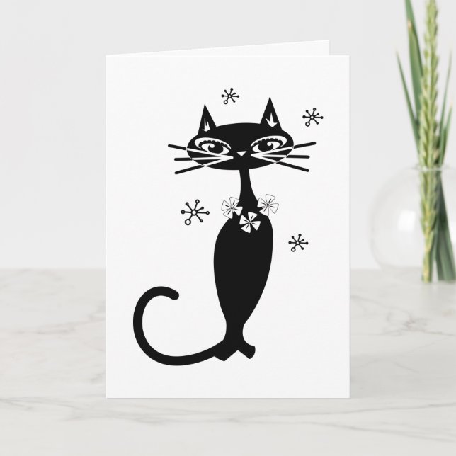 TARJETA DE TODAS LAS OCASIONES DE RETRO CAT (Anverso)
