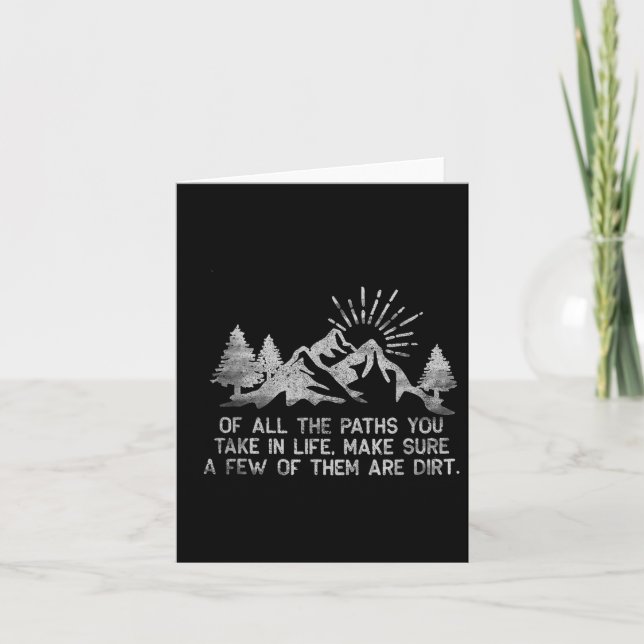 Tarjeta De Todos Los Caminos Que Toma En El Senderismo De  (Anverso)