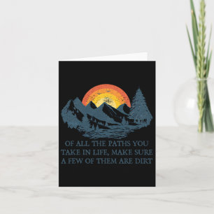 Tarjeta De Todos Los Caminos Que Toma Senderismo Adventure