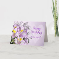 De todos nosotros Cumpleaños con flores de lirio d