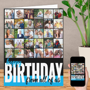 Tarjeta De Todos Nosotros Gran Cumpleaños con Collage de F