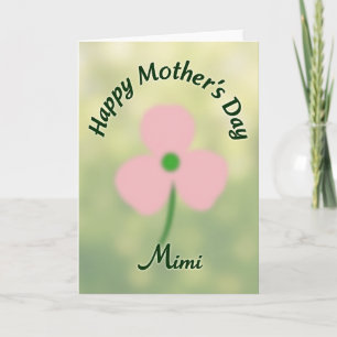 Tarjeta de tonos del Día de la Madre Floral