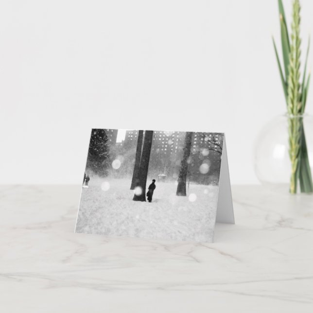 Tarjeta de 'tormenta de nieve' - Felicidad/buenos  (Anverso)