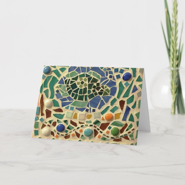 Tarjeta de tortuga mosaica (Anverso)