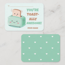 Tarjeta de tostadas asombrosa para El día de San V