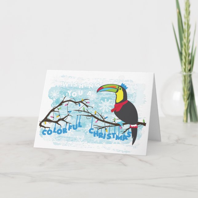 Tarjeta de Toucan del navidad (Anverso)