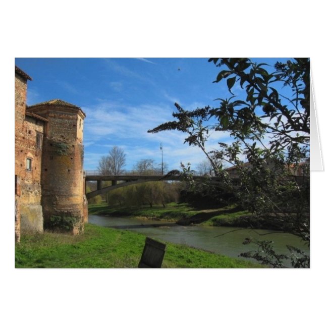 Tarjeta de Tourelles y del río (Anverso (Horizontal))