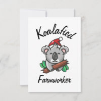 Tarjeta de trabajador agrícola Koalafied